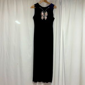 Late 1960s crushed black velvet jumpsuit!